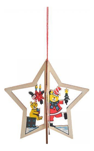 3 Adornos De Árbol De Navidad, Carteles Colgantes Estrella