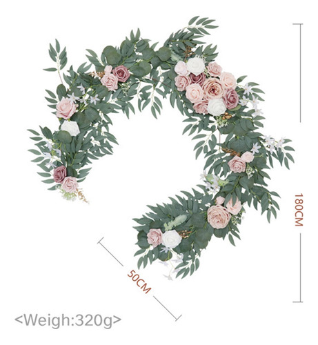 Guirnalda Floral Artificial De Mesa De Vid Hojas Para