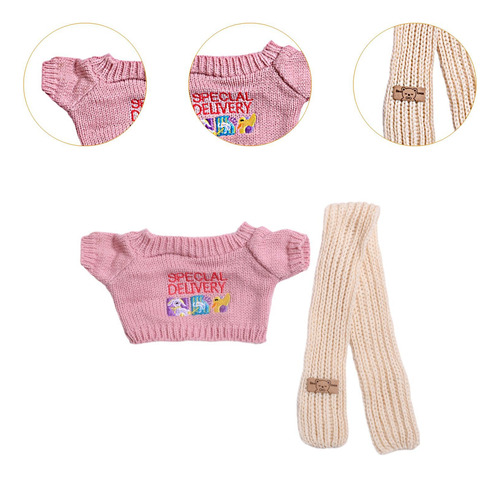 Trajes De Muñecas En Miniatura, Ropa Bufanda De Suéter