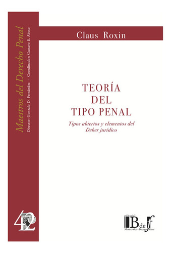 Teoria Del Tipo Penal - Roxin, Claus