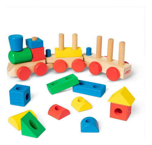 Melissa And Doug Tren Apilable Multicolor