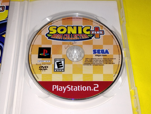 Sonic Mega Collecion Plus Ps2 Con Manual *original Y Fisico* (Usado)