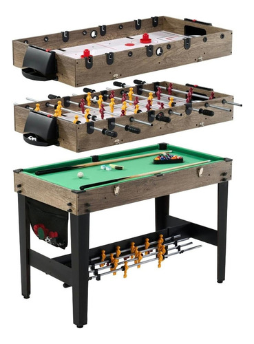 Mesa De Billar Multijuegos 2 En 1 Futbolito Accesorios Works