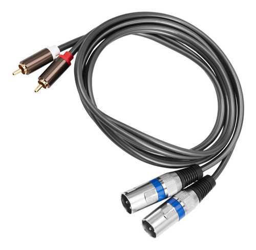 .. Cable Doble Rca Macho A Xlr Macho De 1,5 M, 2 Xlr A 2