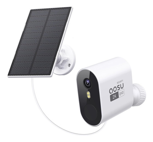 Solar Cámara De Seguridad Exterior Inalámbrico Wifi Vision Nocturna 2k Conectar Con La AOSU C7P Homebase