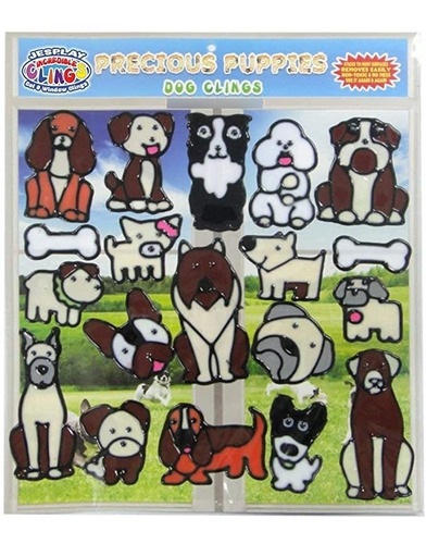 Los Cachorros De Perro Y Gel Flexible Aferra Desprendible Y