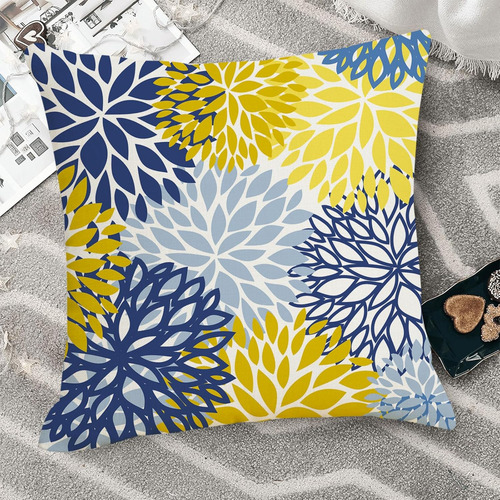 Juego De 2 Fundas De Almohada De Flores De Dalia De Pri...