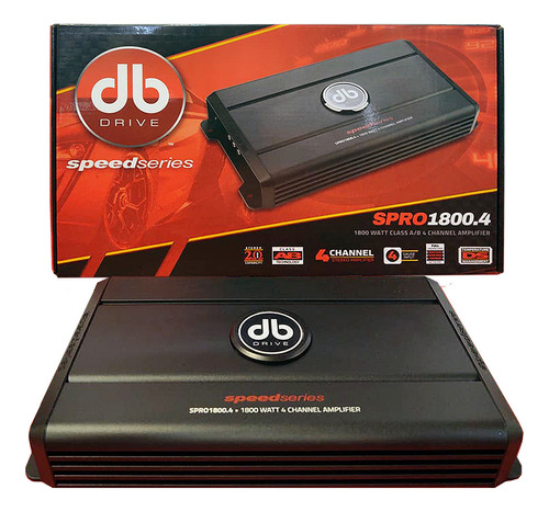 Amplificador Db Drive Spro1800.4 4 Canales 1800w Clase A/b Color Negro