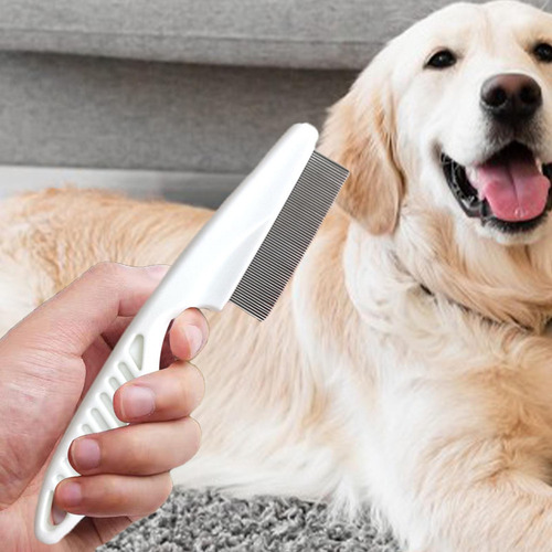 Peine Antipulgas Y Garrapatas Para Perros Cepillo Antipulgas