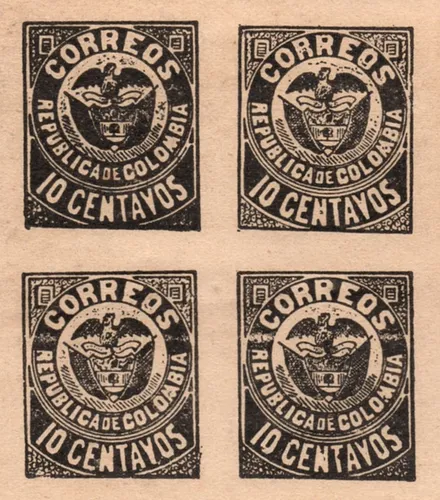 comprar Cartagena Pliego De 24 Estampillas De 10 Centavos 1902