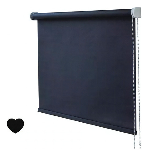 Cortina Roller Screen, Solarview, Microperforado - 80 X 140 Color Negro