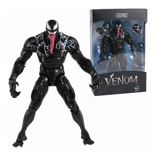 Figura De Acción Marvel Legends Serie Spiderman 18cm Venom