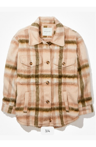 Chaqueta Abrigo American Eagle Felpa Mujer Overzise