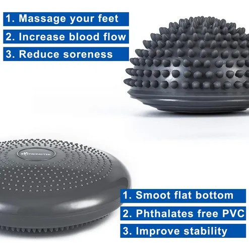 Disco De Balance Y Equilibrio Mini Bosu Erizo Pelota Yoga