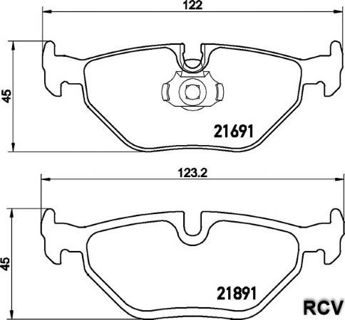 Balatas Disco  Trasera Para Bmw 530i   2001