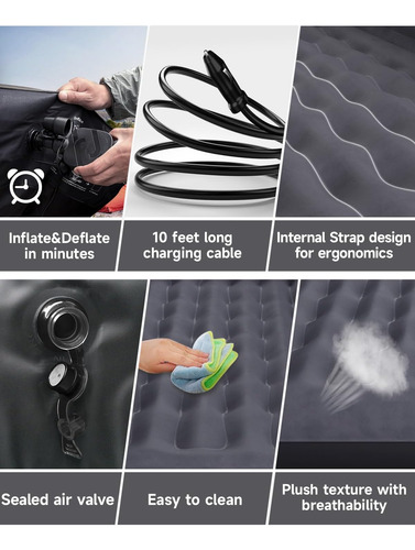 Cama De Colchón De Automóvil Inflable De Umbrauto: Colchón D