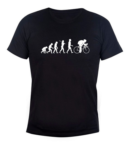 Remera Niños Algodón Evolución Del Ciclista Bici Cycle 