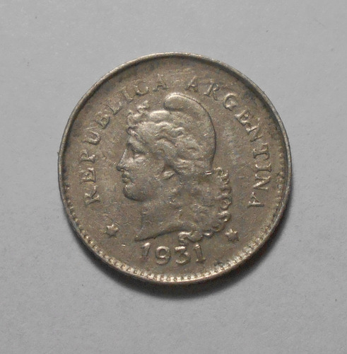 Argentina Escasos 10 Centavos 1931 - Km#35