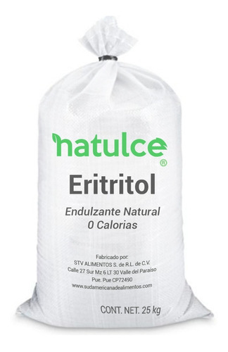 Eritritol Natulce 25kg 100%natural Sin Calorias 0 Glucemico