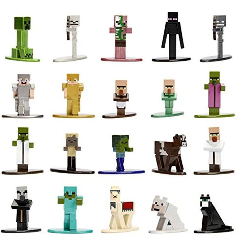 Nano Metalfigs Minecraft Figuras Coleccionables 20 Unidades