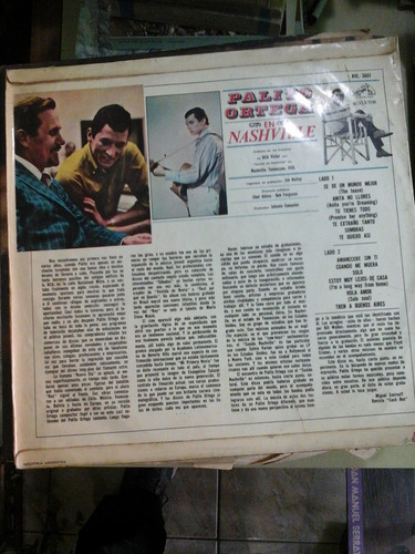 Vinilo 3702 - Palito Ortega En Nashville - Palito Ortega (Usado)