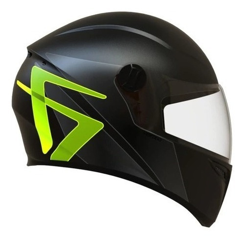 Casco Vertigo V50 Infinity Nocturno Amarillofluo Bagattini C