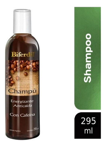 Biferdil Shampoo Energizante Anticaída Con Cafeína 295ml