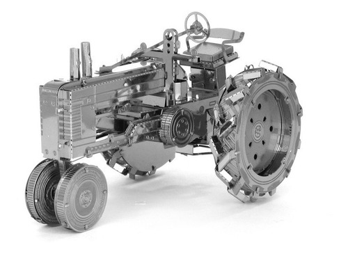 Maquinaria - Tractor De Granja - Rompecabezas 3d Metal Model