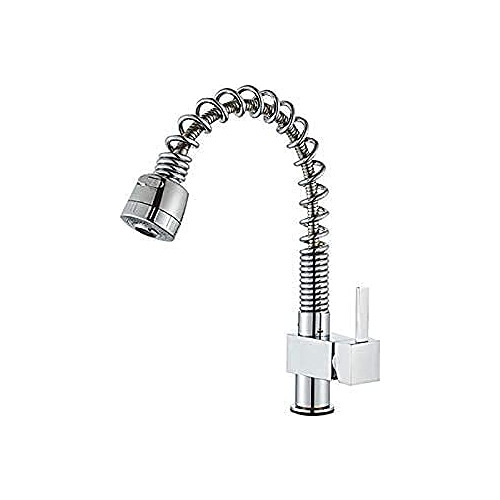 Grifo Fregadero Cocina Ducha Resorte Espiral Cromado Laton