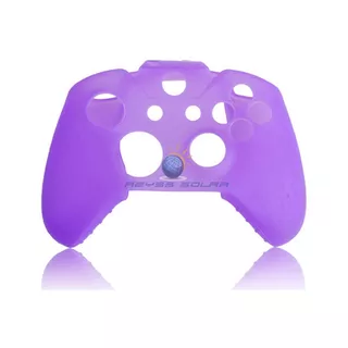 2 Fundas De Silicon Purpura Para Control Xbox One Y 4 Grips