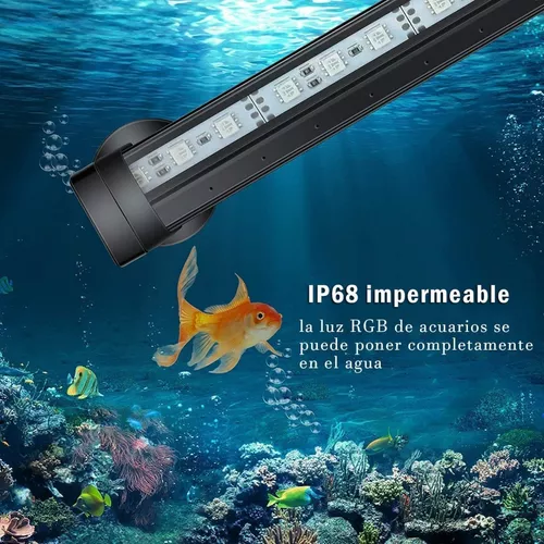 Luz LED para acuario, lámpara sumergible para acuario con temporizador de  encendido/apagado automáti TUNC