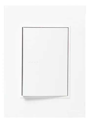 Plaqueta Llave Luz  Bauhaus Mod Cuadruple Blanco