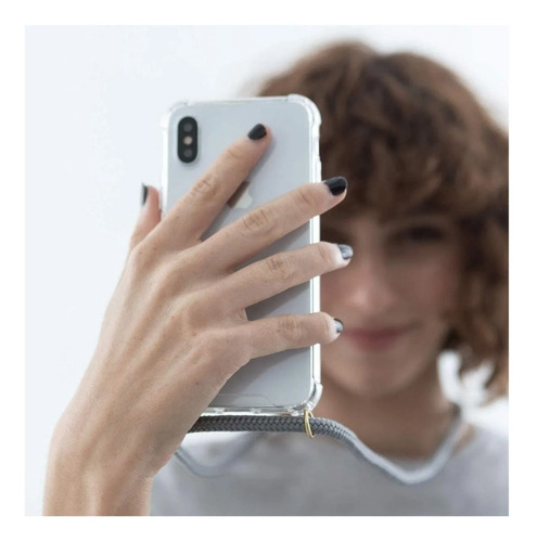 Imagen 4 de 8 de Funda Transparente Colgante Cordon Para Todos Los iPhone