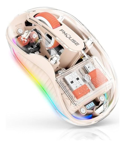 Hermoso Mouse Inalámbrico Transparente, Bluetooth