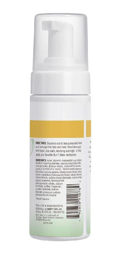 Imagen 2 de 6 de Espuma De Limpieza Burt's Bees Refrescante Con Pepino 142 Ml