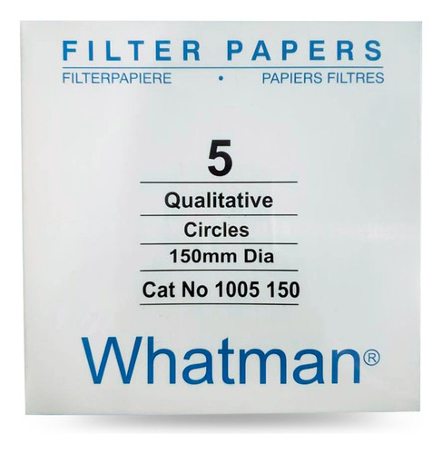 Papel Filtro N°5 Whatman De 150 Mm