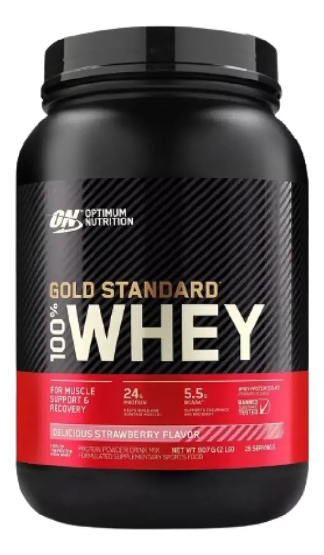 Gold Standard 100% Whey Optimum Nutrition Delicious Strawberry 907 g