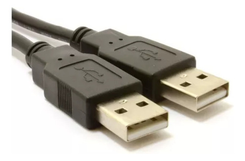 Cable Usb 2.0 Macho Macho 1.5 Metros Con Filtro Color Negro