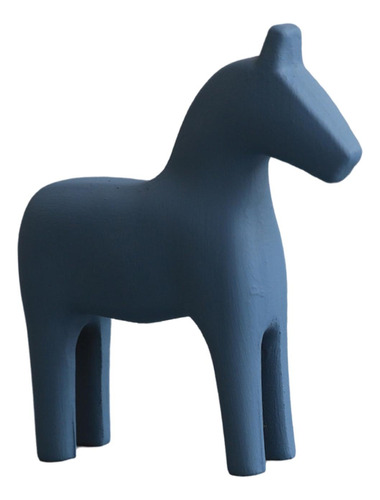 Estatua Troyana Moderna Morandi Furnishings Wood Horse Figu