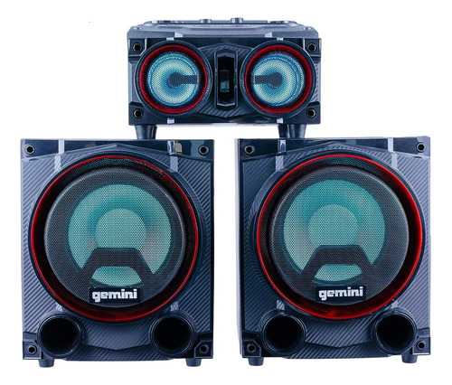 Gemini Sound Gsys-2000 Sistema Estéreo De Luz Led Bluetooth