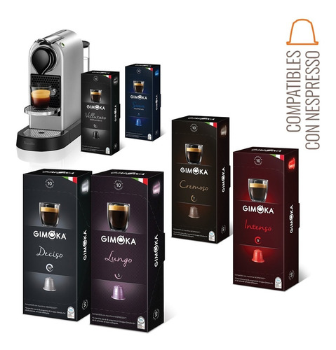 Promo! 60 Cápsulas Nespresso Compatibles Café Gimoka Italia