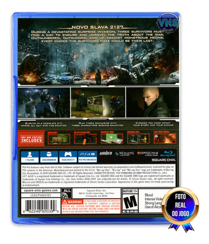 Left Alive - Day One - Ps4 - Mídia Física - Lacrado