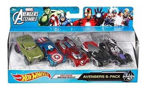 Muñeco Vehículo Fundido De Hot Wheels Marvel Avengers.