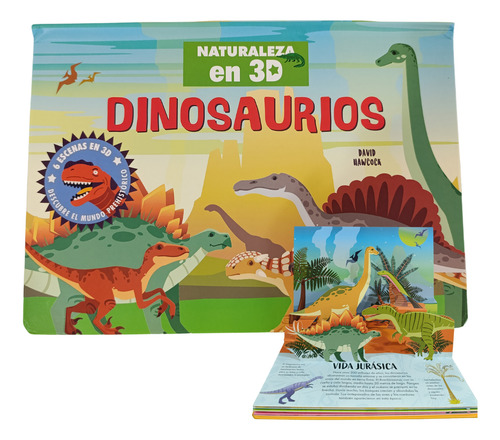 Libro Infantil Didactico Naturaleza 3d Dinosaurios