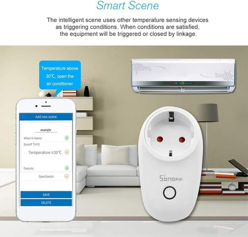 Imagen 6 de 7 de Sonoff Toma De Corriente Schuko Smart S26 Macrotec
