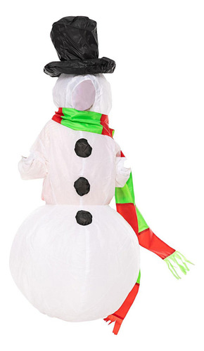 Traje Inflable Reutilizable Dibujos Niño Muñeco De Nieve