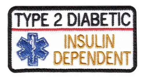 Parche Aplique Bordado Diabetico Personalizado