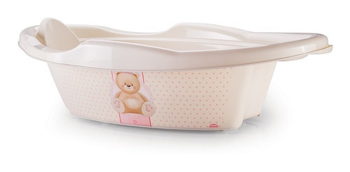 Imagem 2 de 4 de Kit Banho Do Bebe Banheira E Saboneteira Ursa Plasutil