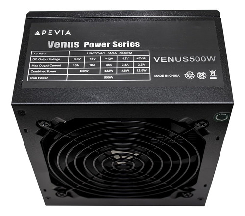 Apevia Venus500w Fuente De Alimentación Venus 500w Atx...