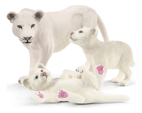 Schleich Wild Life - Juego De Figuras De Madre Y Cachorros D